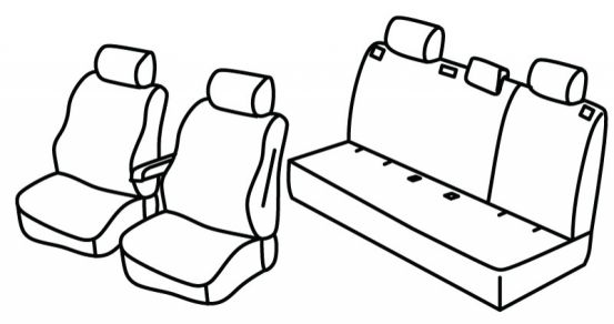 presvlake za sjedala odgovaraju za Dacia Sandero / Stepway, 2021> - 5 vrata