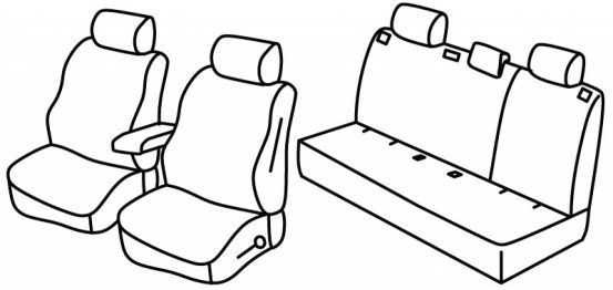 presvlake za sjedala odgovaraju za Dacia Sandero / Stepway, 2021> - Urban - 5 vrata