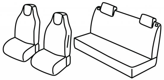 seat covers compatible for Dacia  Spring , 2021> - Electric - 5 door
