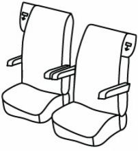 KAMION Daf XF, XG, XG+, 2021> - Driver Pneumatic + Passenger Pneumatic