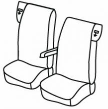 presvlake za sjedala za KAMION Daf XF, XG, XG+, 2021> - Driver Pneumatic + Passenger Pneumatic