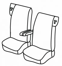 seat covers for Daf XF 106, 2012> - 460