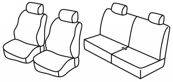 presvlake za sjedala odgovaraju za Daihatsu Terios, 1997>2006