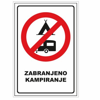 A4 Zabranjeno kampiranje