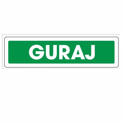 Info pločica 120*40 mm, Guraj
