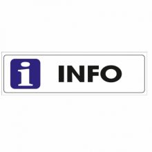 Info pločica 120*40 mm, Informacije