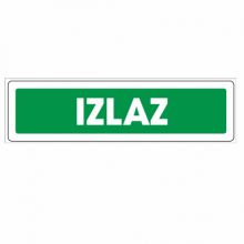 Info pločica 120*40 mm, Izlaz