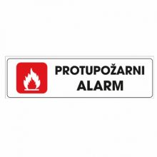 Info pločica 120*40 mm, Protupožarni alarm