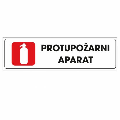 Info pločica 120*40 mm, Protupožarni aparat