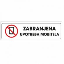 Info pločica 120*40 mm, Zabranjena uporaba mobitela
