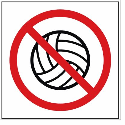 Naljepnica Model 3 zabranjenoigranje 11,5x11,5 cm