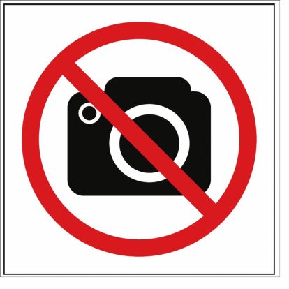 Naljepnica Model 4 zabranjenofotografiranje 11,5x1