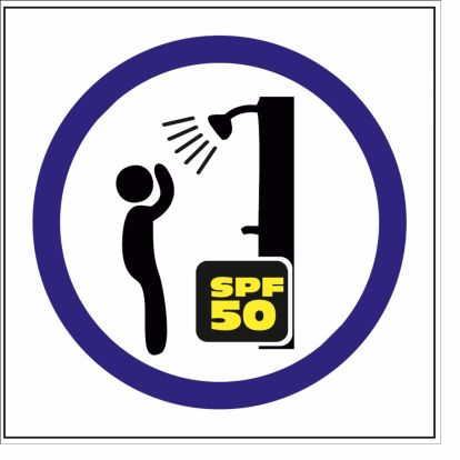 Naljepnica obavezno tusiranje nakon kreme