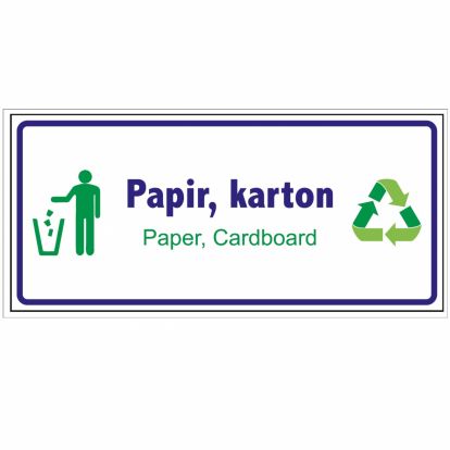 Naljepnica Papir, Karton 22x10cm
