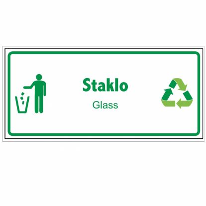 Naljepnica Staklo 22x10cm