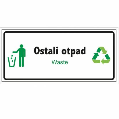 Naljepnice Ostali otpad 22x10cm