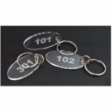 Privjesak plexi ovalni 52 mm, broj 108