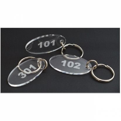 Privjesak plexi ovalni 52 mm, broj 310