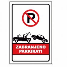 Tabla A4 Zabranjeno parkiranje