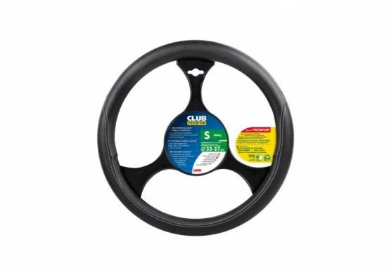 Steering wheel cover Club - black 35/37cm