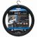 STEERING WHEEL COVER ”COLOR-LINE” BLACK/BLUE-1