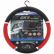 PVC STEERING WHEEL COVER ”SPEED” RED-BLACK 37-39CM-1