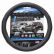 STEERING WHEEL COVER ”SUPER FIBER” FOR SUV, GREY WITH RED STITCHING, 39-41CM-1