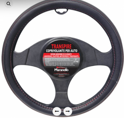 Steering wheel cover Maranello - black 37/43cm