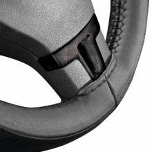 NAVLAKA VOLANA CLASSIC CUIR ZA ŠIVANJE, CRNA SA CRNIM ŠAVOM 37-39CM