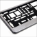 License plate frame Brush Aluminum-1