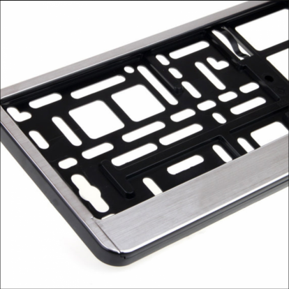 License plate frame Brush Aluminum