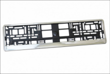 License plate frame Chrome