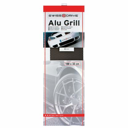 alu grill mesh 33x100 black