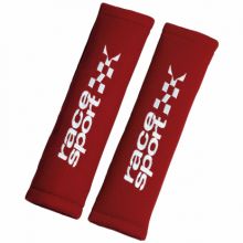 Seat belt protector pads - COLOR : Red