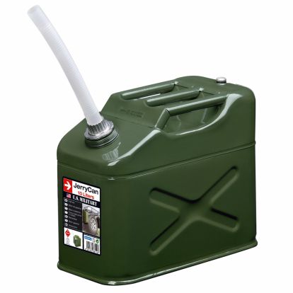 JERRY CAN” 10L, GALVANIZED STEEL GREEN COLOR