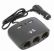 MULTI-SOCKET 3 CIG. LIGHTER SOCKETS + 2 USB BLACK-1