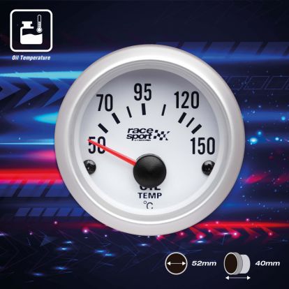 Thermometer OIL 52mm 12V