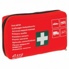 FIRST AID KIT DIN 13164. RED BAG