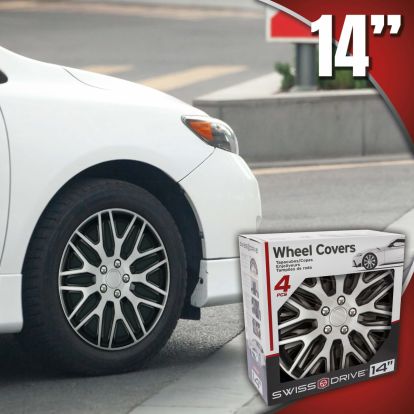 wheel trims 14” delavare silver/black