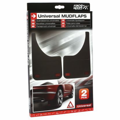 CARE MUD FLAPS UNIVERSAL BLACK 2PC
