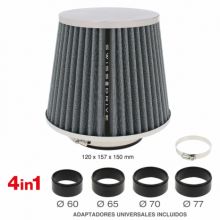 air filter swiss drive gray crome