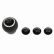 GEAR KNOB ”GEAR BOX” ROUND BLACK-1