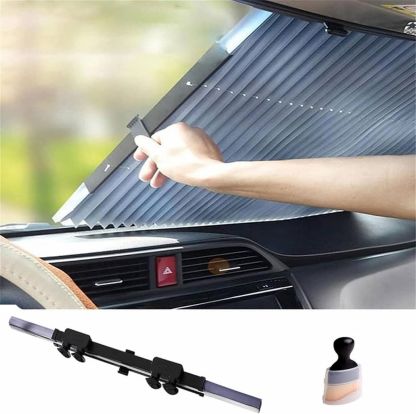 670448 Zavjesa protiv sunca, trapezna, sklopiva AUTOBUTIK 170x60cm