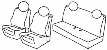 presvlake za sjedala za Fiat 500, 2007>2020, 2020> - 3 vrata