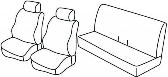 presvlake za sjedala odgovaraju za Fiat Albea, 2005>2012