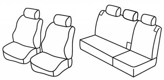presvlake za sjedala odgovaraju za Fiat Brava, 1995>2001 - 5 vrata