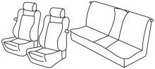 seat covers for Fiat Coupe, 1994>2000 - 3 door