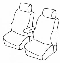 presvlake za sjedala za Fiat Doblo 2/ Opel Combo, 2009>
