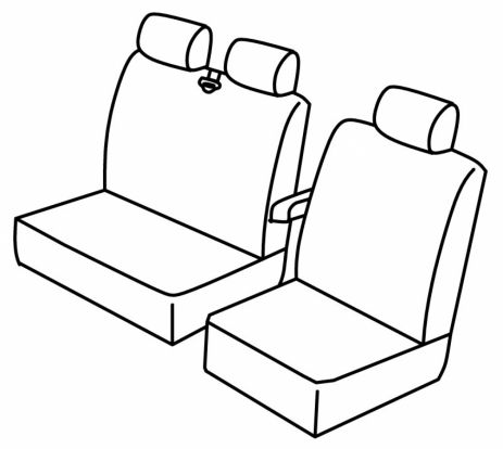 presvlake za sjedala odgovaraju za Fiat Ducato, 1991>2001
