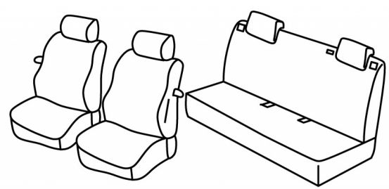 seat covers compatible for Fiat Grande Punto / Punto Evo / Punto, 2006>2018 - 3 door